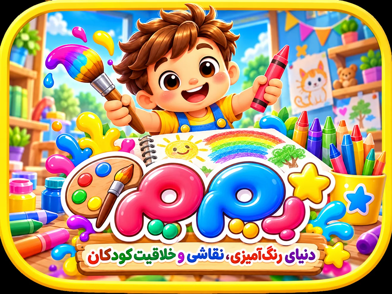 پم پم؛ رنگ‌آمیزی و خلاقیت کودکان